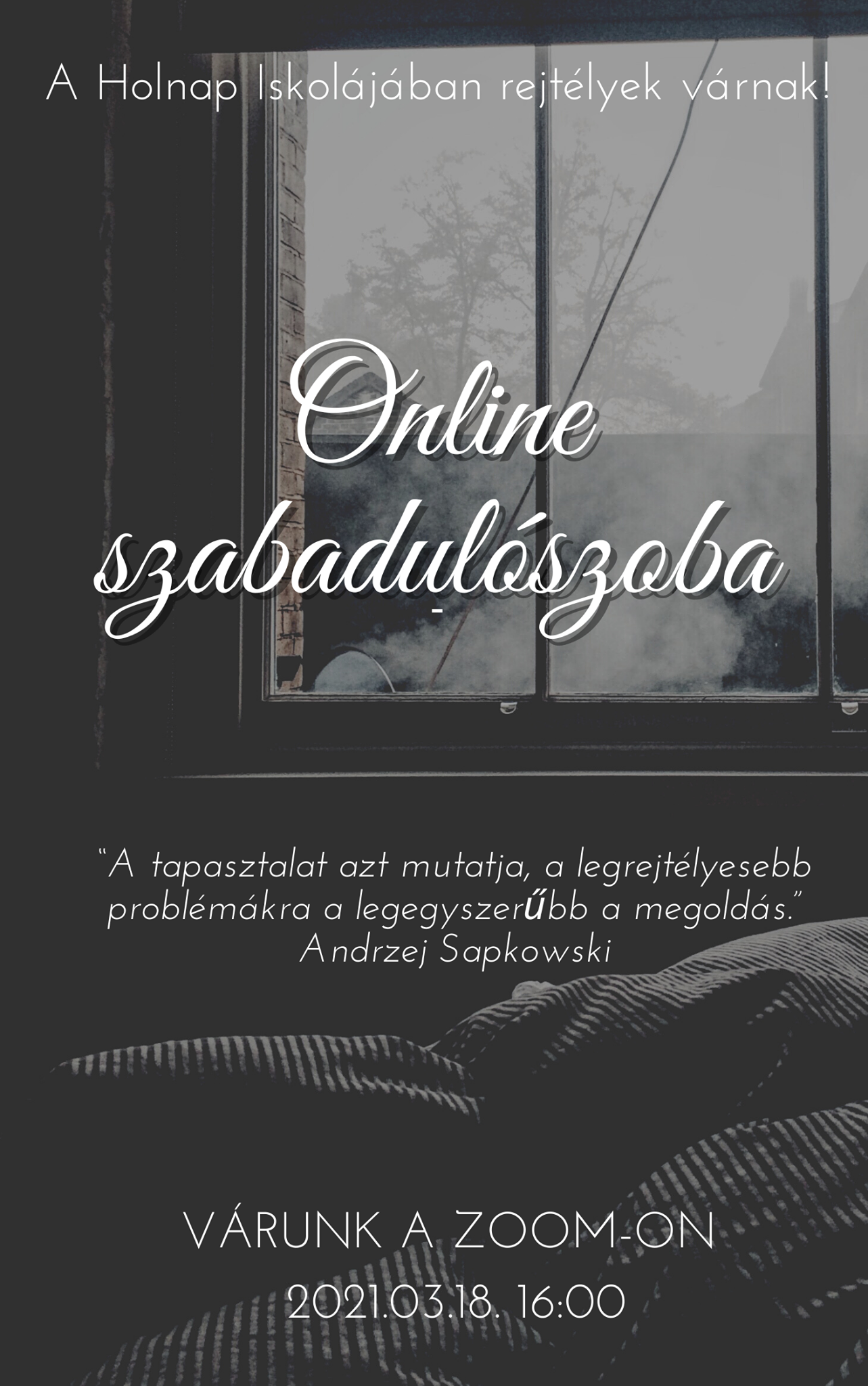 Online szabadulószoba plakát